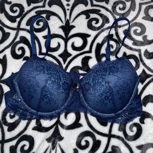 NWOT Adore Me Navy Blue Olisa Push Up Bra